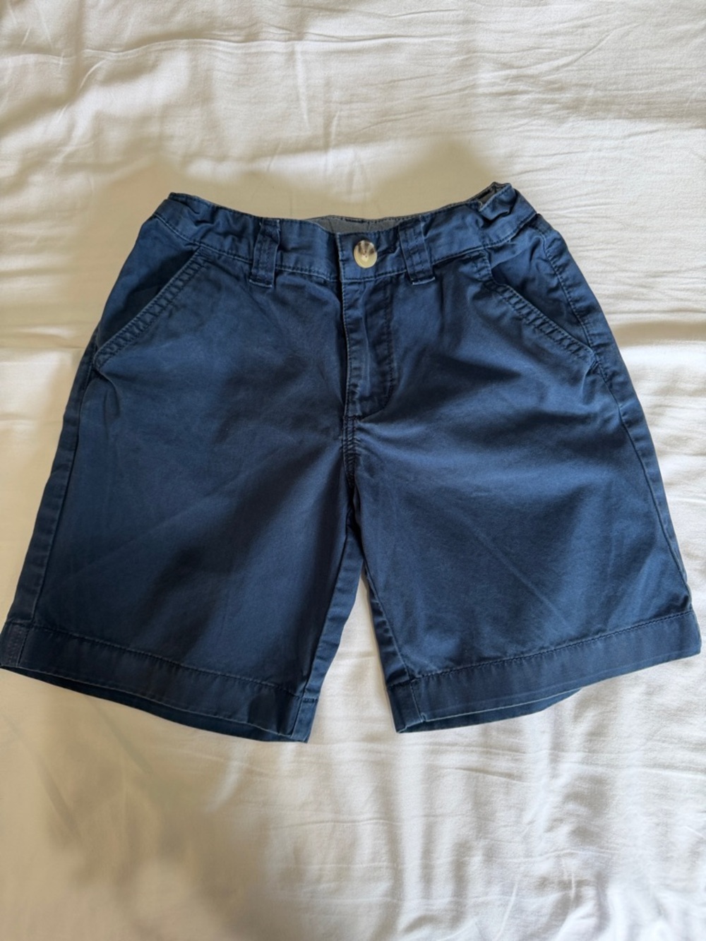 Lacoste Boys Navy Shorts with Button Waist